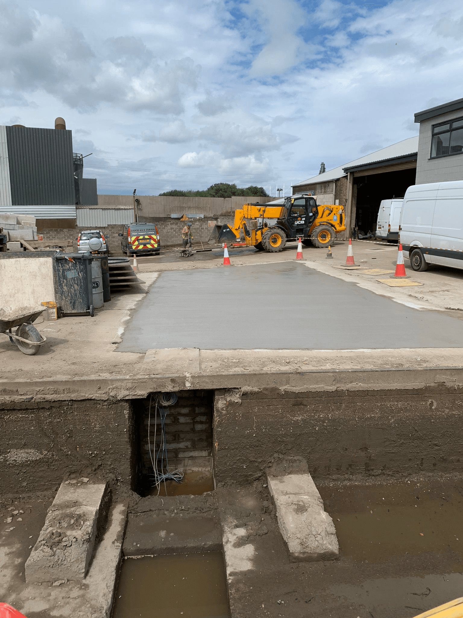 Commercial concrete groundworks
