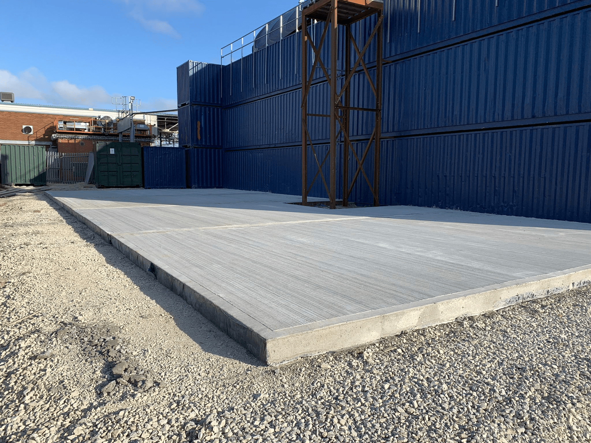 Commercial site concrete works