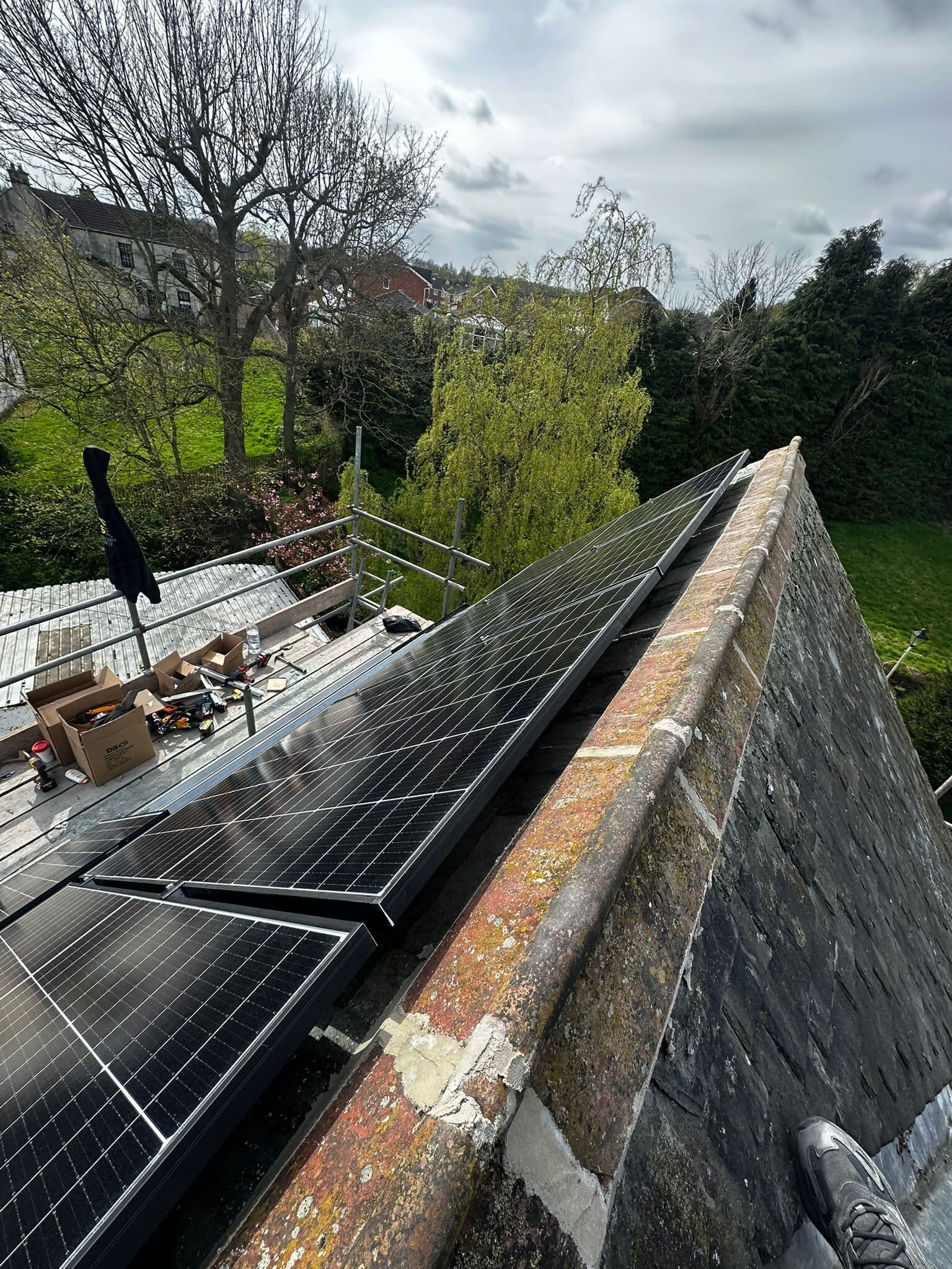 Solar roof extension